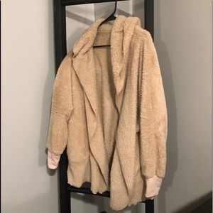 Teddy Bear Cardigan with Hood